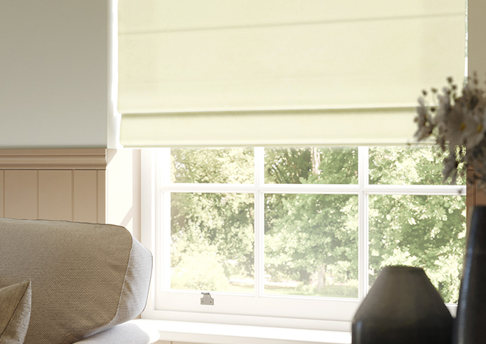 Odessa Velvet, Oyster - Twist&Fit Roman Blind - Image 5